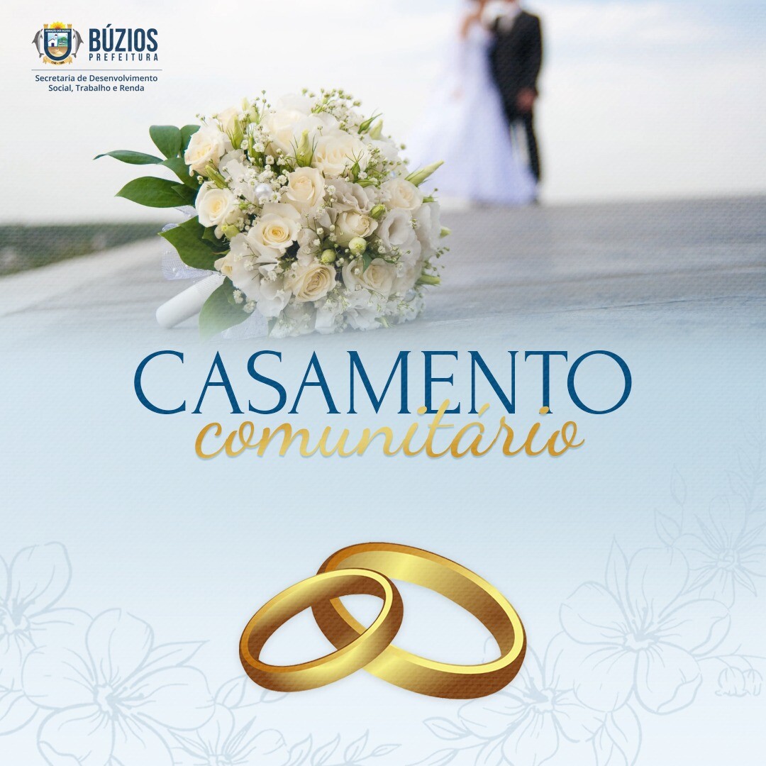 Prefeitura divulga lista de casais selecionados para o Casamento Comunitário
