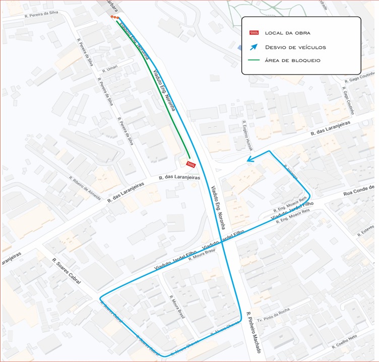 Alça de acesso à Rua das Laranjeiras será interditada para obras - Prefeitura da Cidade do Rio de Janeiro