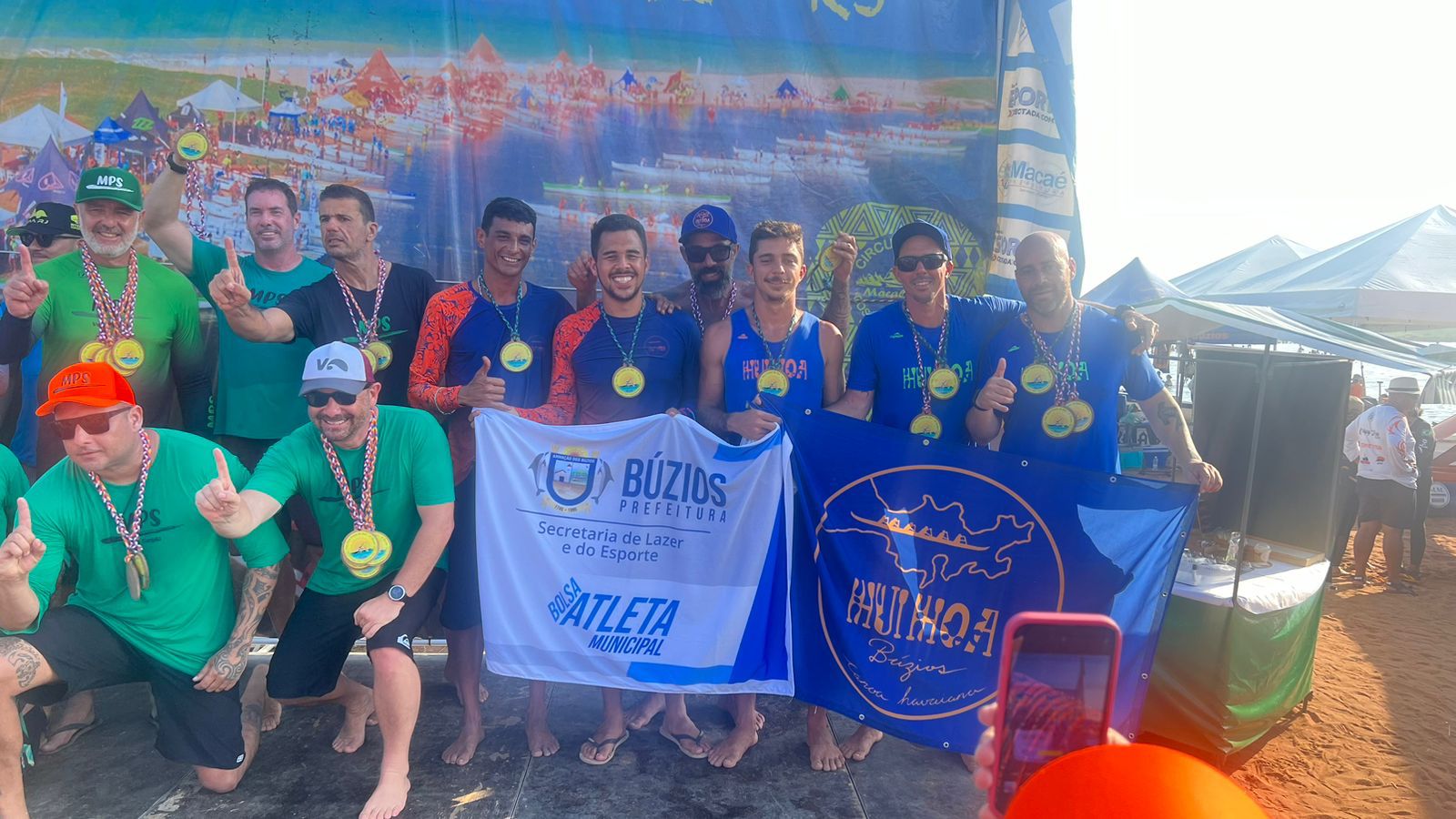 Clube de Canoa Havaiana HuiHoa Búzios tem ótima atuação na última etapa do Circuito de Canoa Havaiana 2023