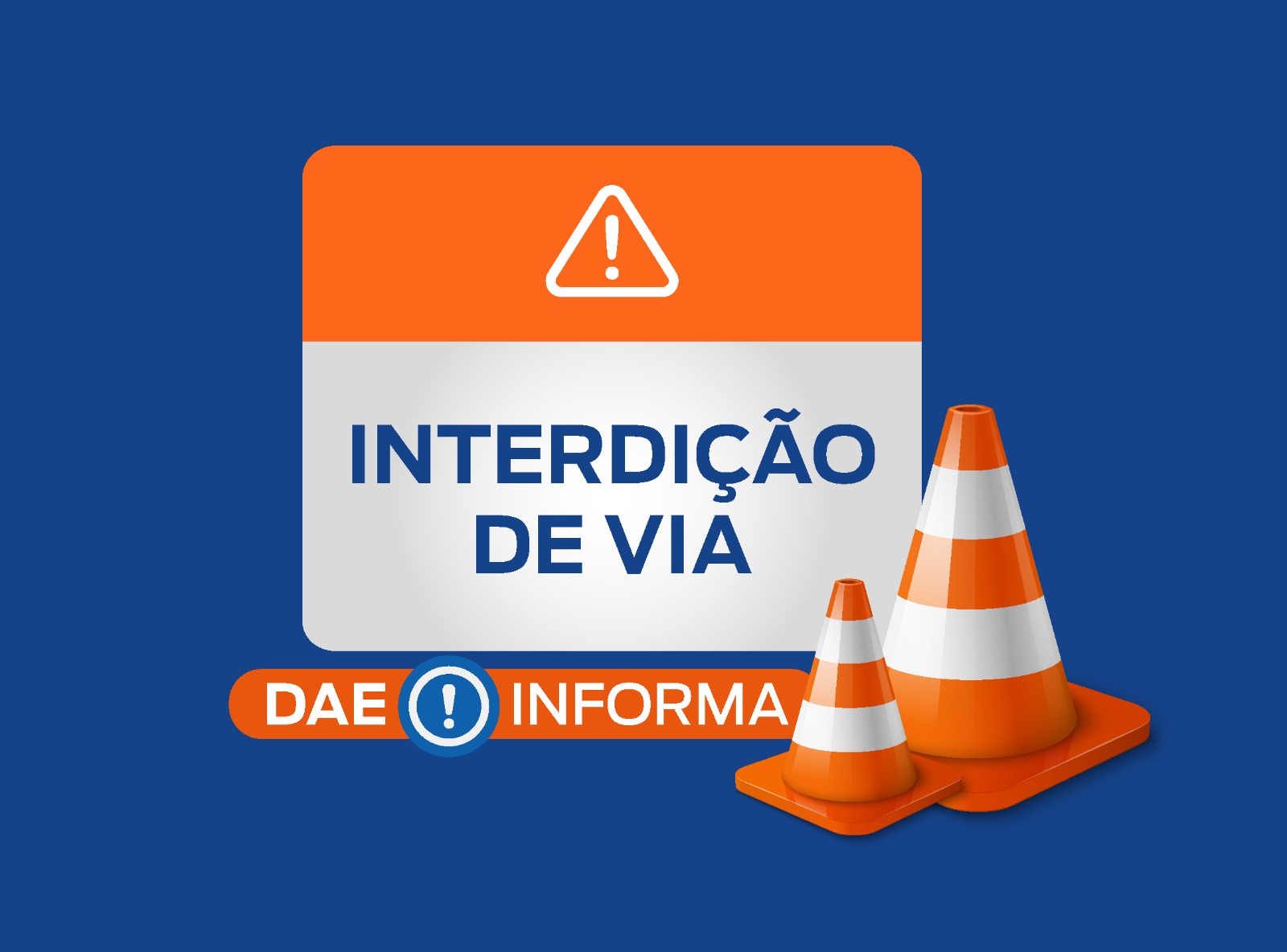 DAE interdita rua Barão de Teffé e avenida Manoela, neste domingo (26)