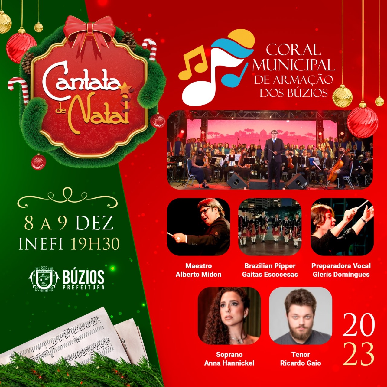 Búzios Apresenta a III Cantata de Natal na Praça Tia Uia, na Rasa, nesta sexta e sábado