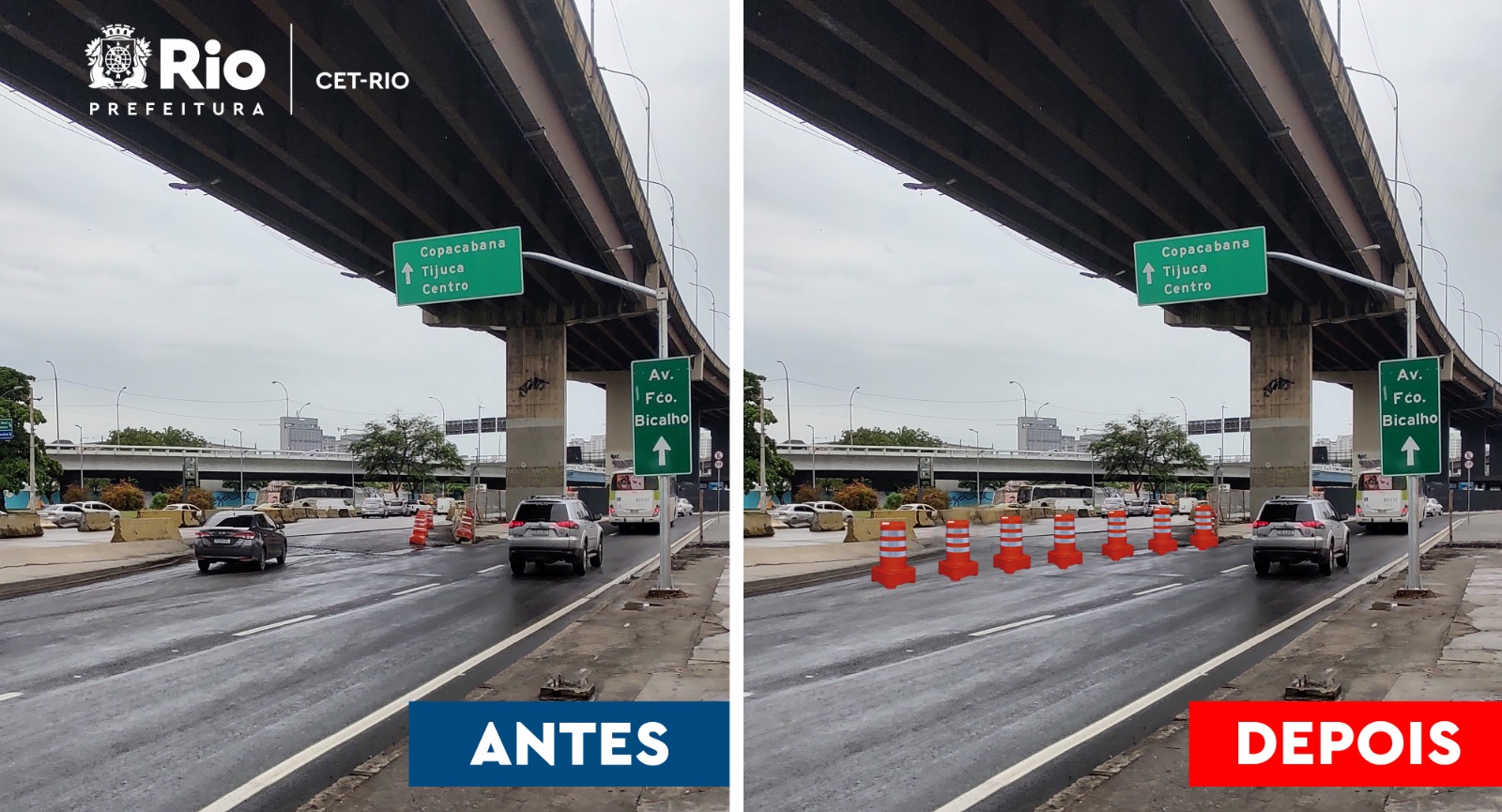 Novo acesso à Rodoviária e ao Túnel Marcello Alencar será adotado a partir do próximo sábado - Prefeitura da Cidade do Rio de Janeiro